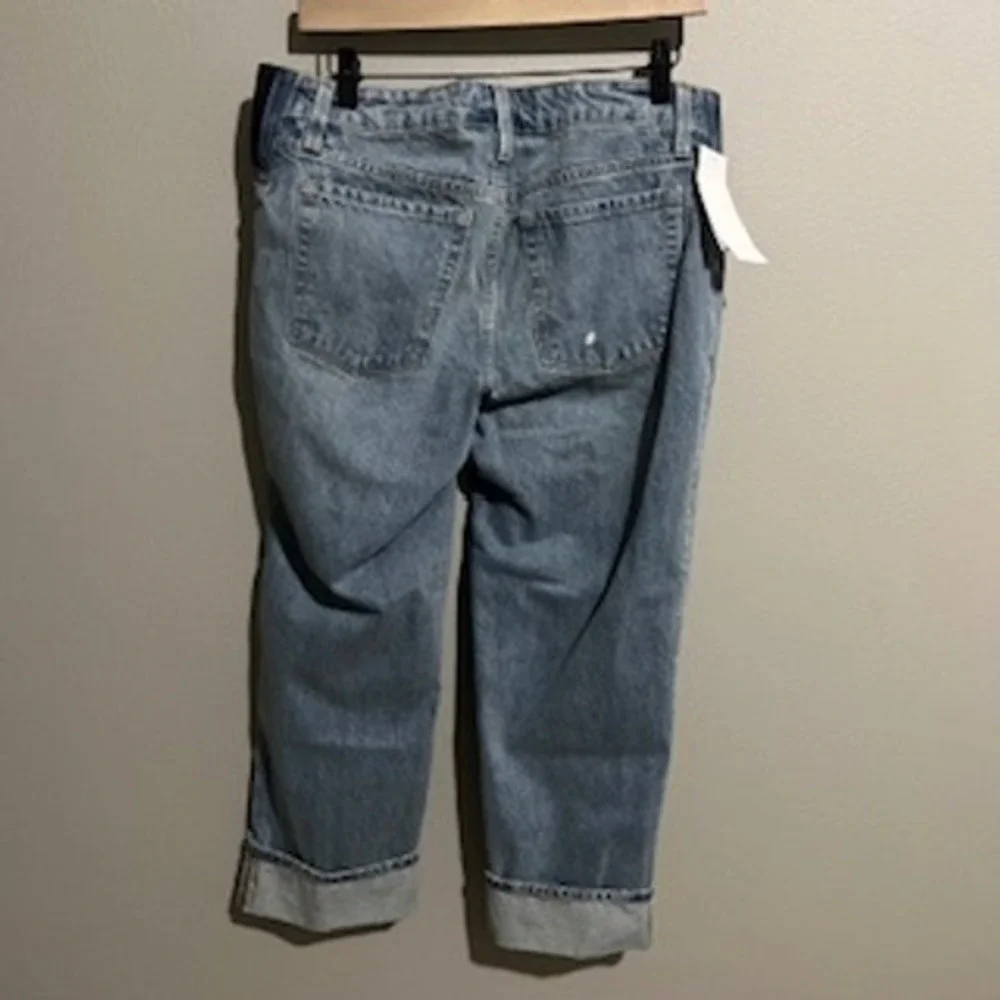 Isabel Maternity‎ by Ingrid & Isabel Cropped Vintage Straight Jeans Light Wash 6